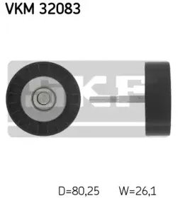 VKM 32083 SKF Паразитный / ведущий ролик, поликлиновой ремень